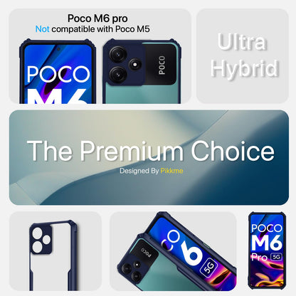 Poco M6 Pro 5G back cover in blue by Pikkme – photo 2