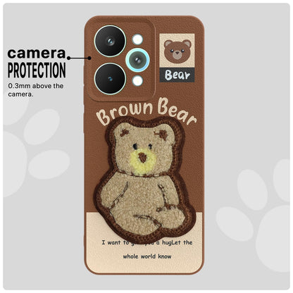 Realme 15 Pro 5G Plush Patch phone cover in brown by Pikkme – photo 6