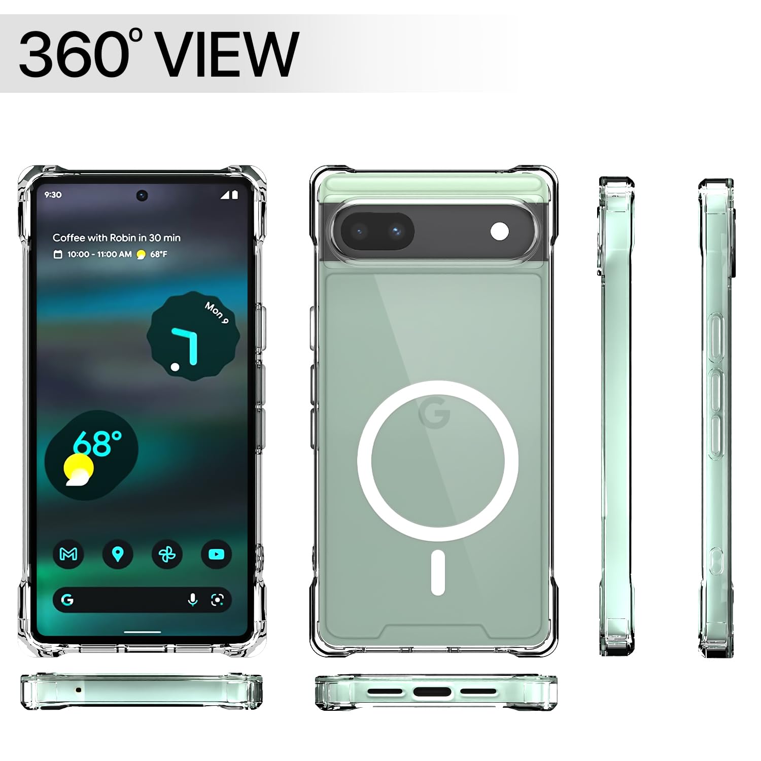 Transparent mag-safe mobile cover for Google Pixel 6A 5G – Pikkme – photo 7