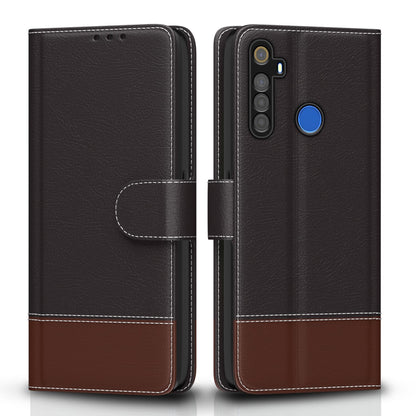 Pikkme coffee & brown Magnetic wallet flip cover for Realme 5i/5/5s/Narzo 10