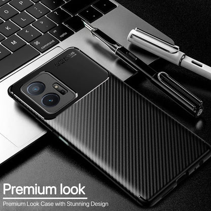 Black Carbon mobile back cover for Vivo T1/Y75/iQOO Z6 5G – Pikkme – photo 3