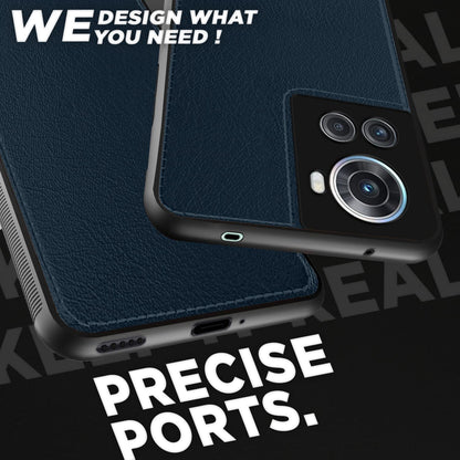 OnePlus 10R 5G Leather mobile cover in blue by Pikkme – photo 3