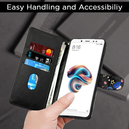 Black flower mobile flip cover for Redmi Note 5 Pro – Pikkme – photo 6