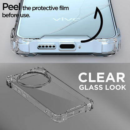 Vivo X300 5G Clear mobile cover in transparent by Pikkme – photo 3