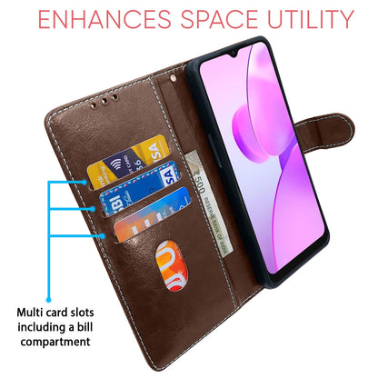 Brown & coffee Magnetic mobile flip cover for Realme C31 – Pikkme – photo 4