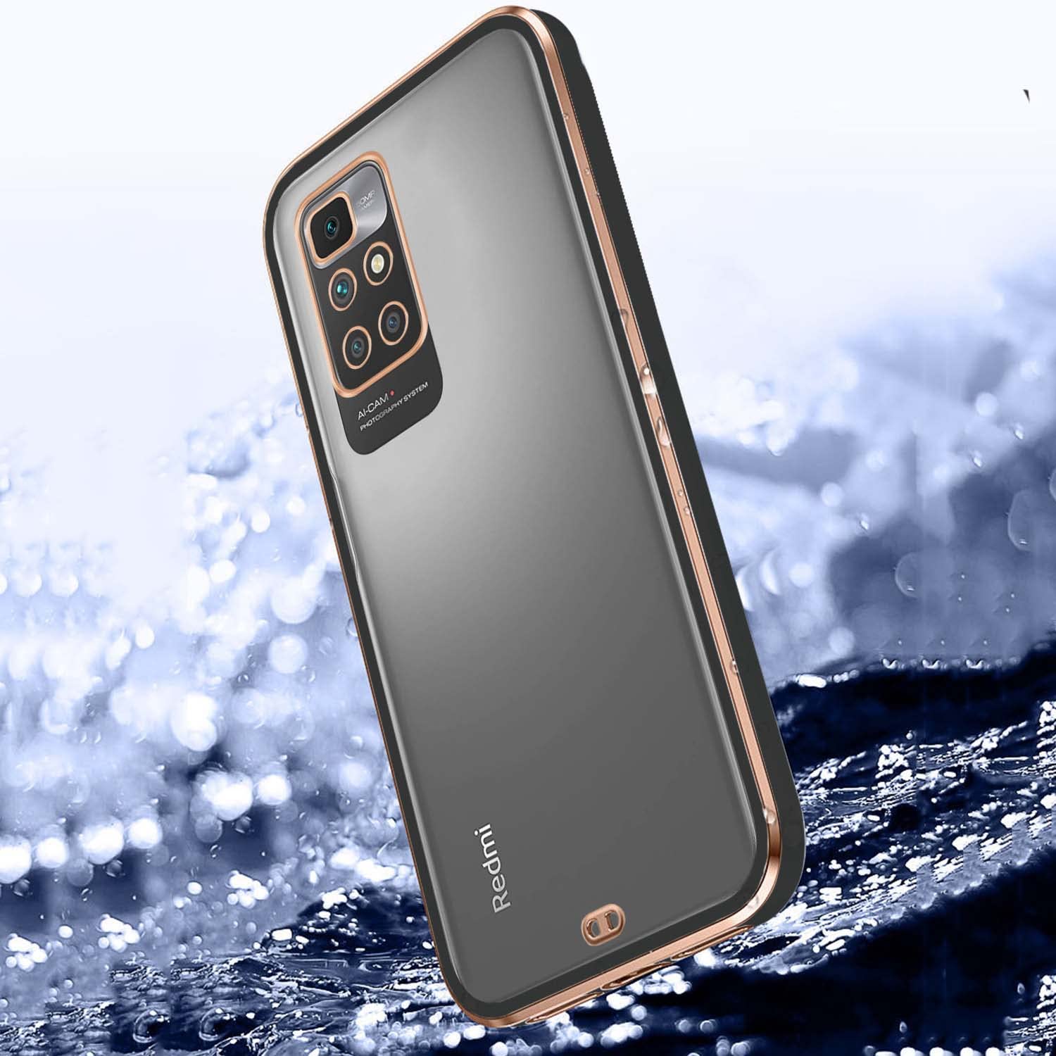 Pikkme Redmi 10 Prime Chrome black phone cover – photo 2