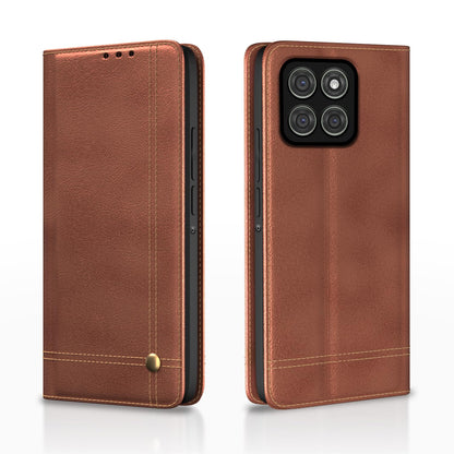 Pikkme Moto Edge 60 Pro 5G brown flip cover