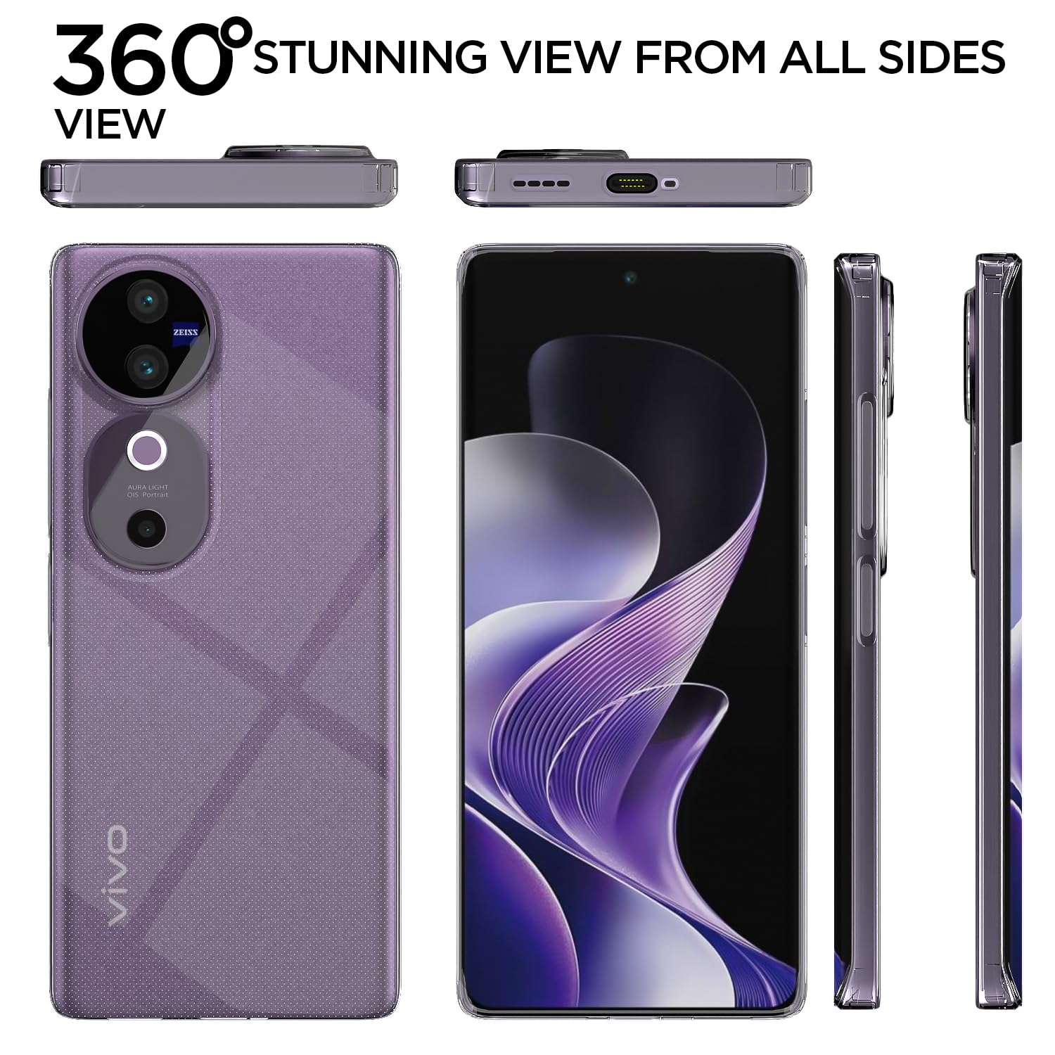 Transparent Soft Silicone phone cover for Vivo V40/V40 Pro/T3 Ultra 5G – Pikkme – photo 3
