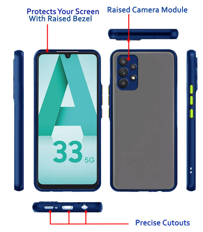 Pikkme blue Hybrid mobile back cover for Samsung A33 5G – photo 2