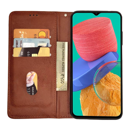 Samsung M33 5G mobile flip cover in brown by Pikkme – photo 2