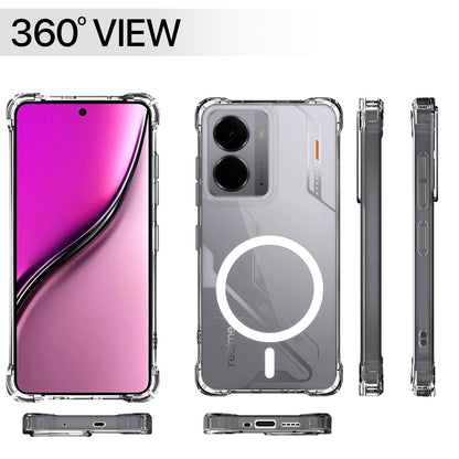 Realme P3 5G mobile cover in transparent mag-safe by Pikkme – photo 7