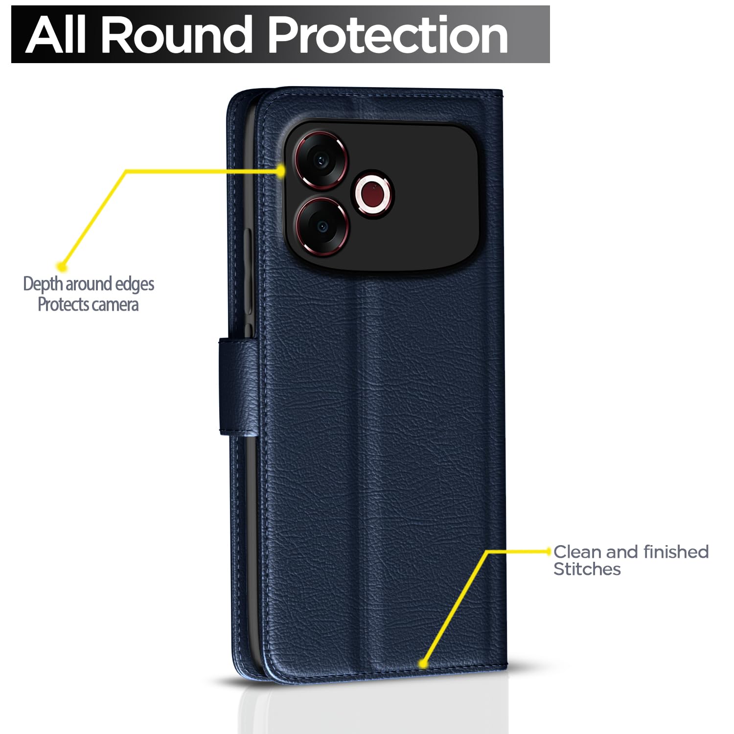 Pikkme Oppo F33 Pro 5G blue flip case – photo 4