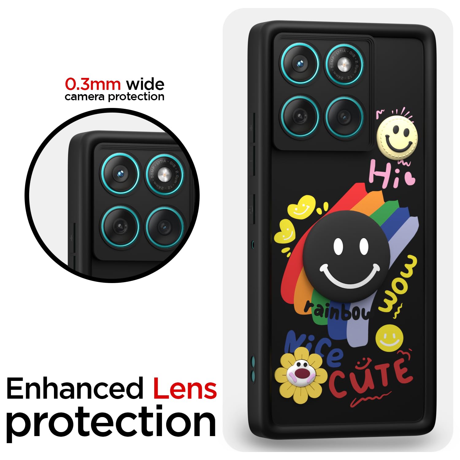 Pikkme Moto Edge 60/Edge 60 Fusion 5G Soft Silicone black mobile cover – photo 5