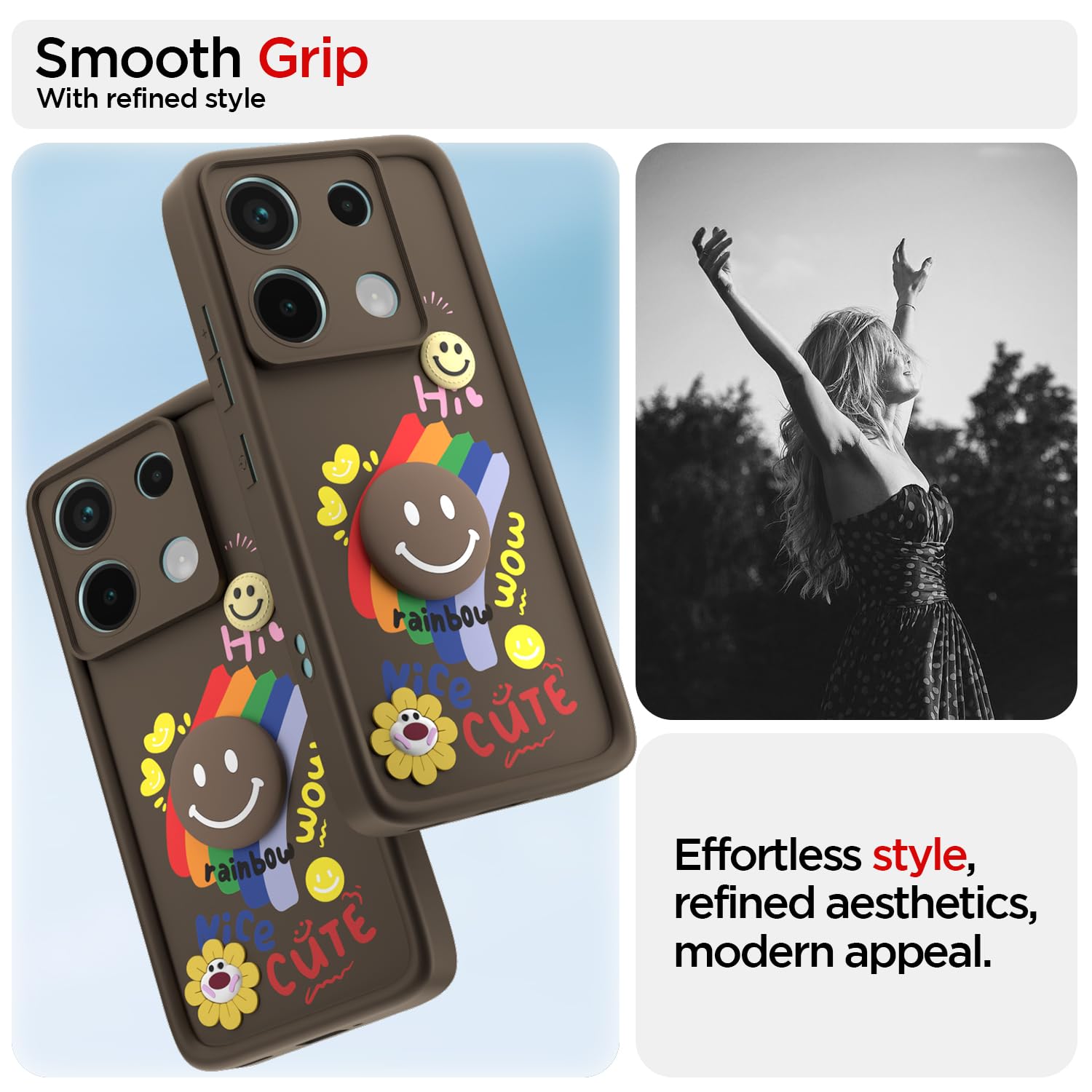 Brown phone cover for Redmi Note 13 Pro/Poco X6 5G – Pikkme – photo 2