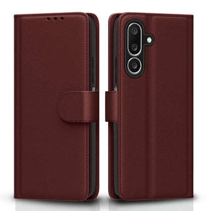 Pikkme Samsung M36 5G brown mobile flip cover