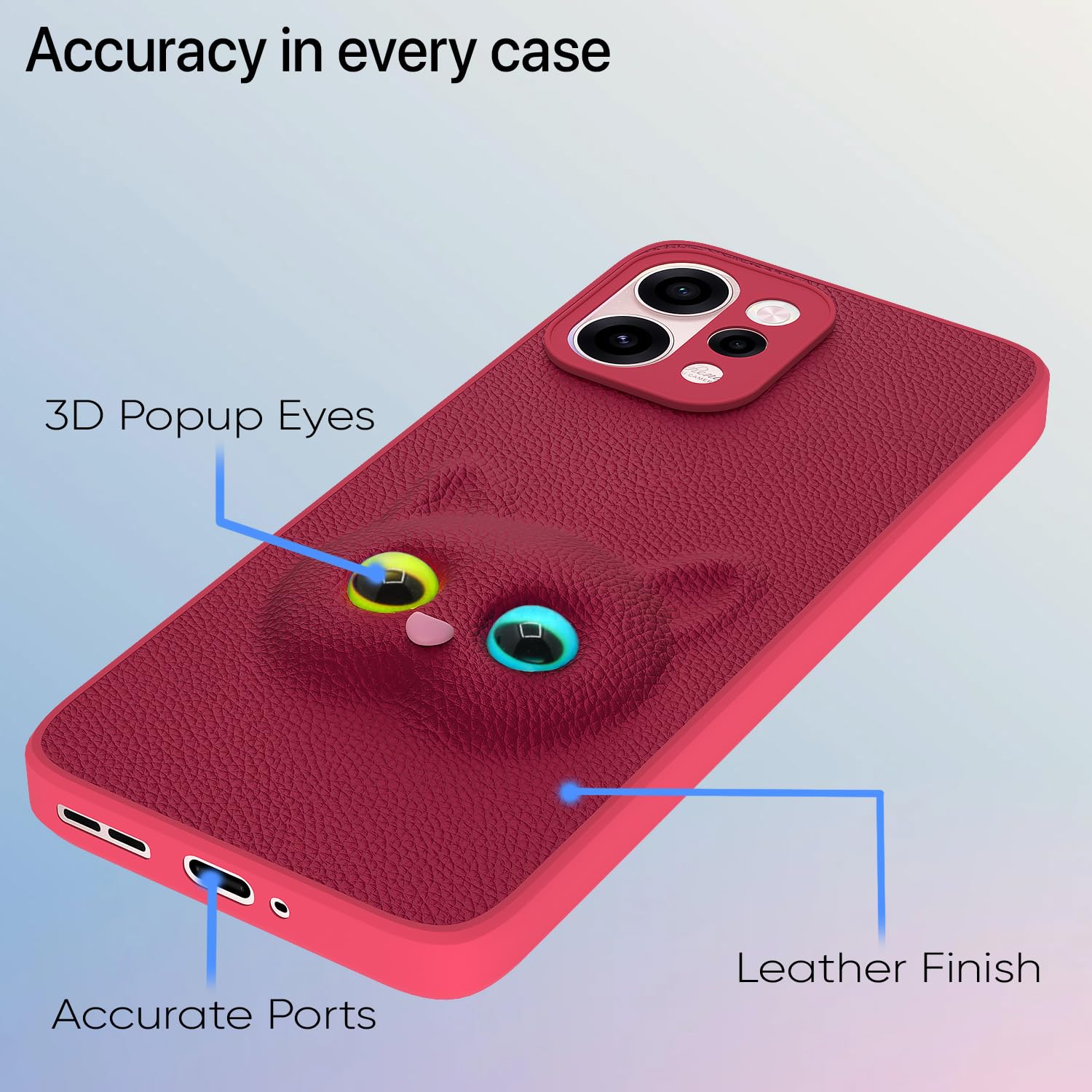 Pikkme Oppo Reno 15C 5G Kitty pink mobile back cover – photo 4