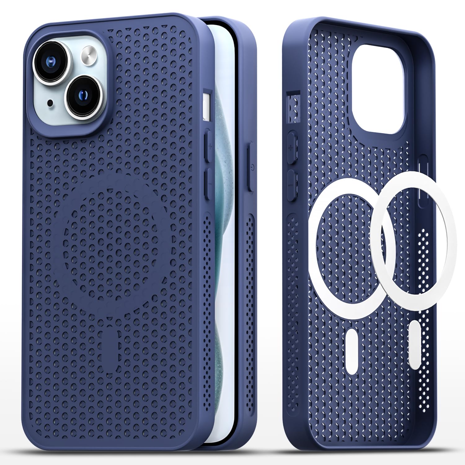 Pikkme iPhone 15 blue mobile back cover