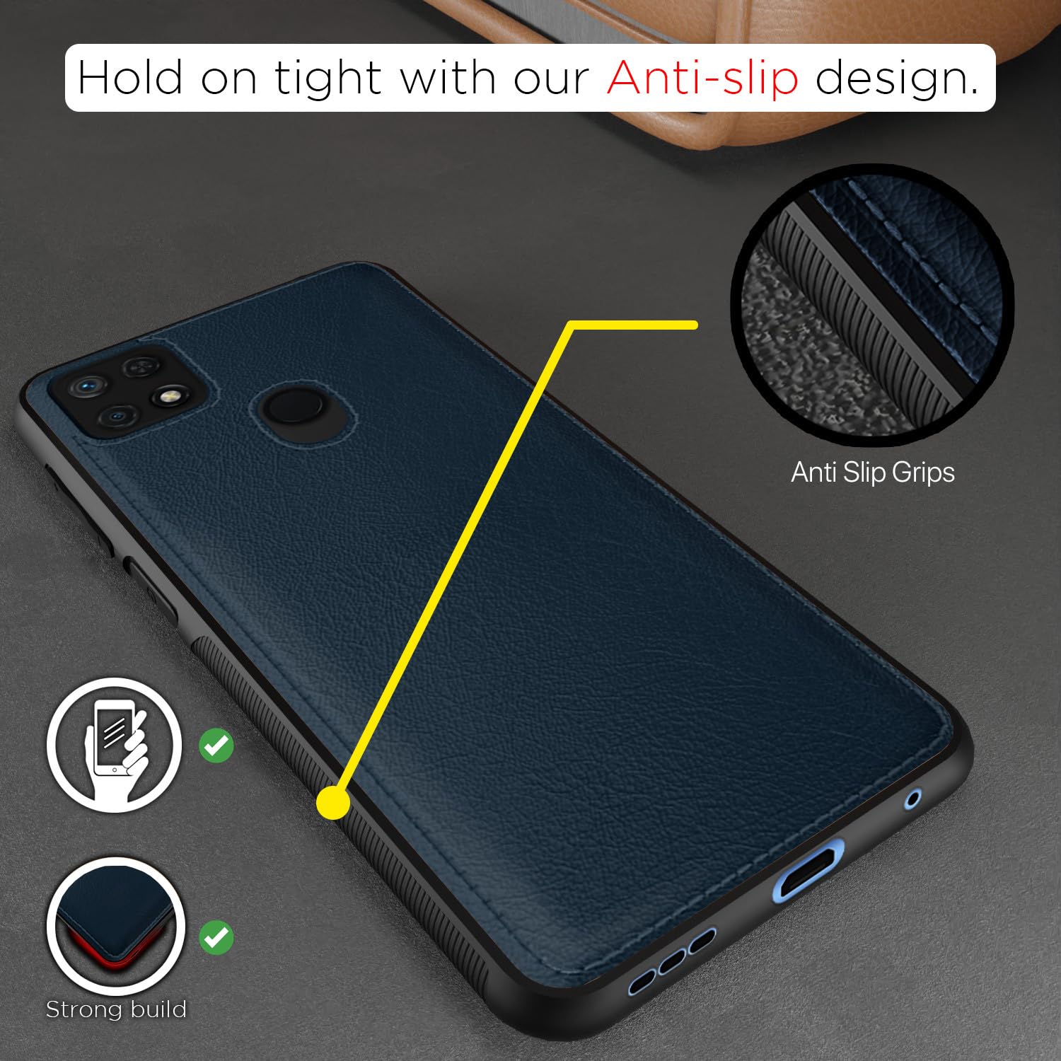 Redmi 10/10 Power back cover in blue by Pikkme – photo 5