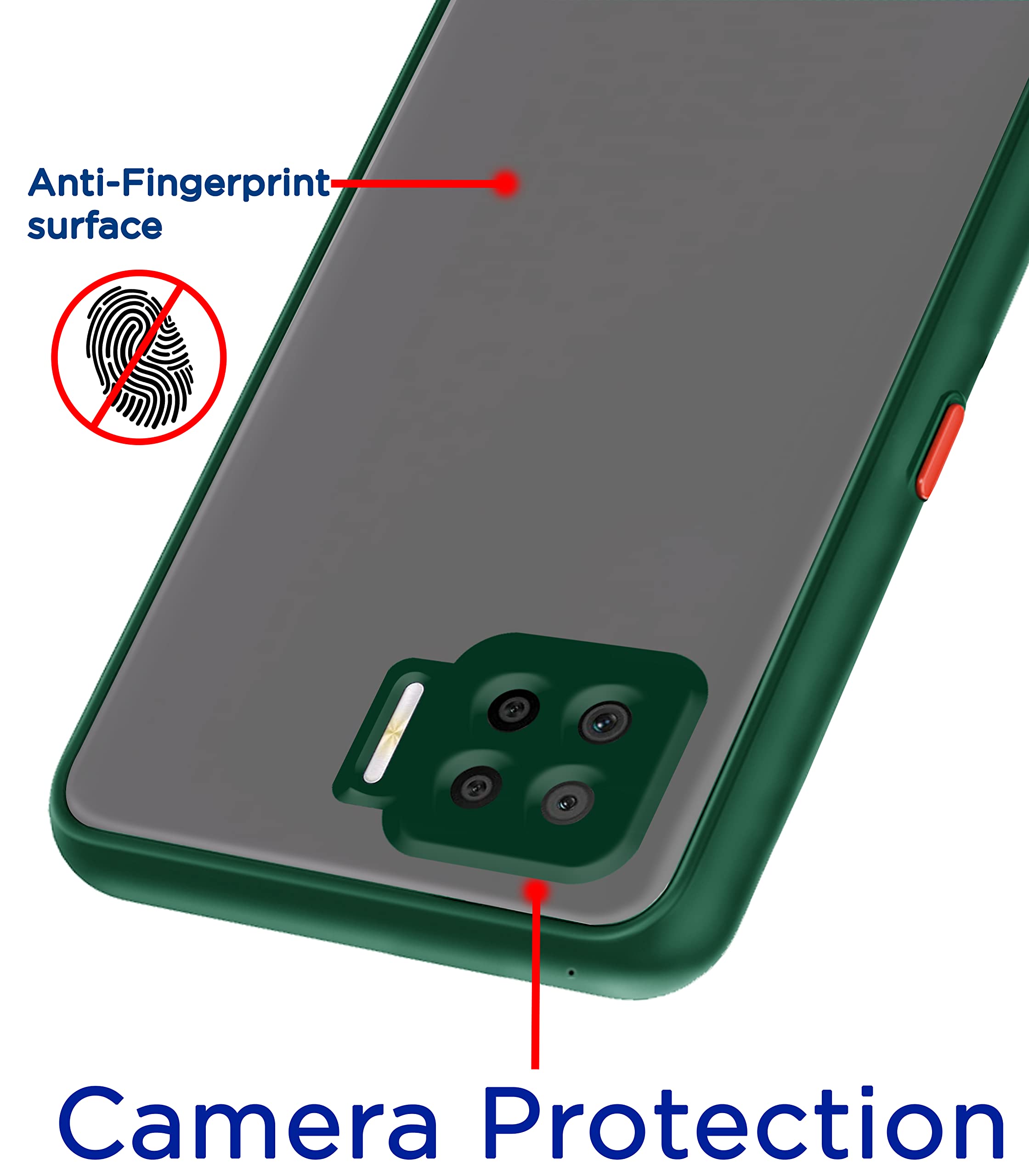 Pikkme Oppo F17 Pro Hybrid green back cover – photo 2