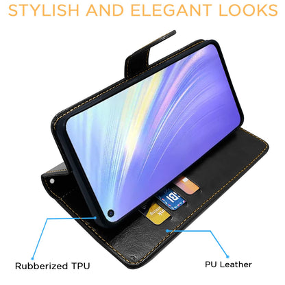 Pikkme Realme 6 Pro black & brown flip case – photo 5