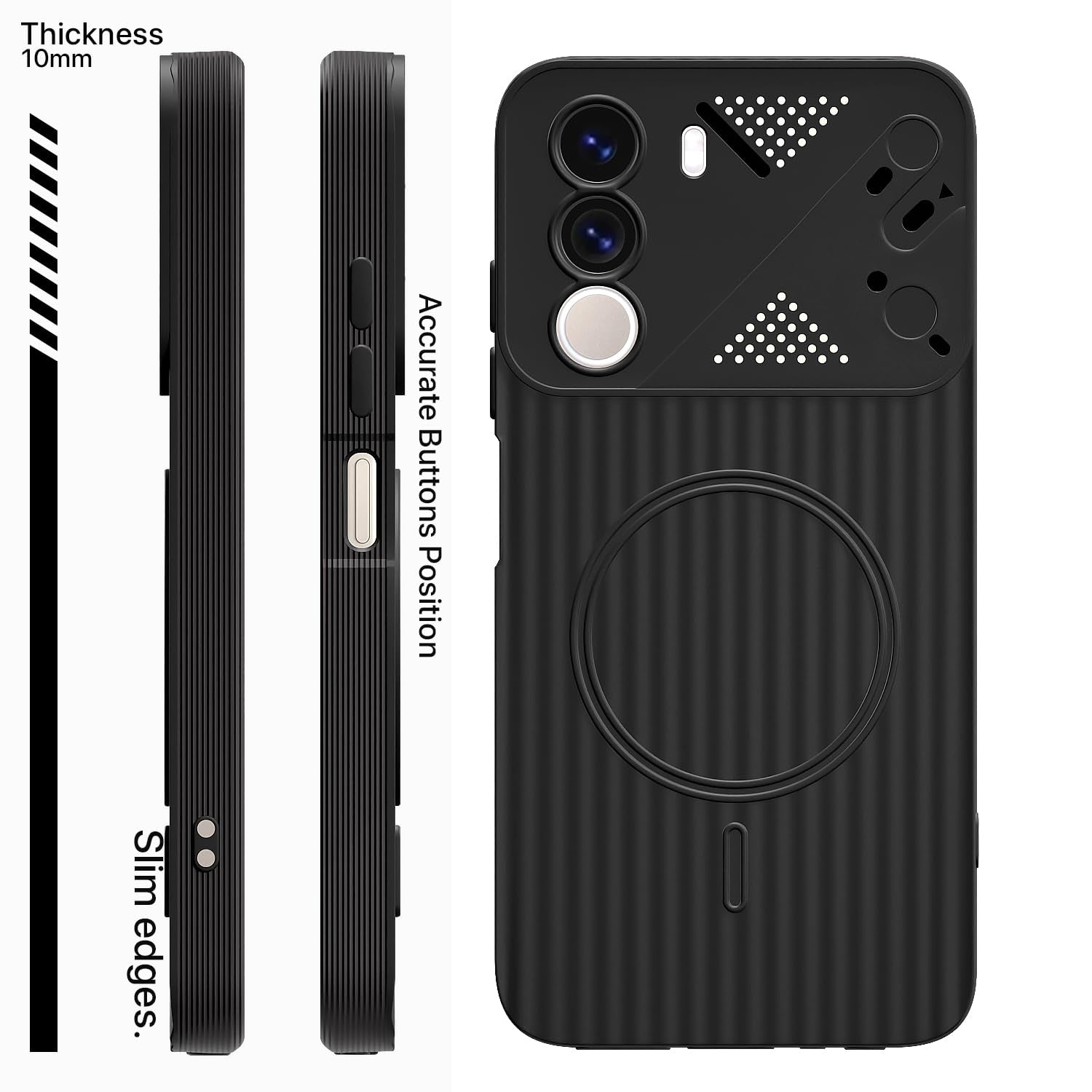 Pikkme Realme C100x MagSafe black phone cover – photo 3
