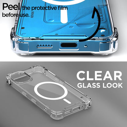 Nothing Phone 3a Lite 5G MagSafe mobile cover in transparent mag-safe by Pikkme – photo 3