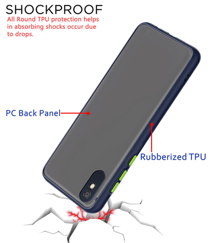 Redmi 9A/9i Matte mobile back cover in blue by Pikkme – photo 4