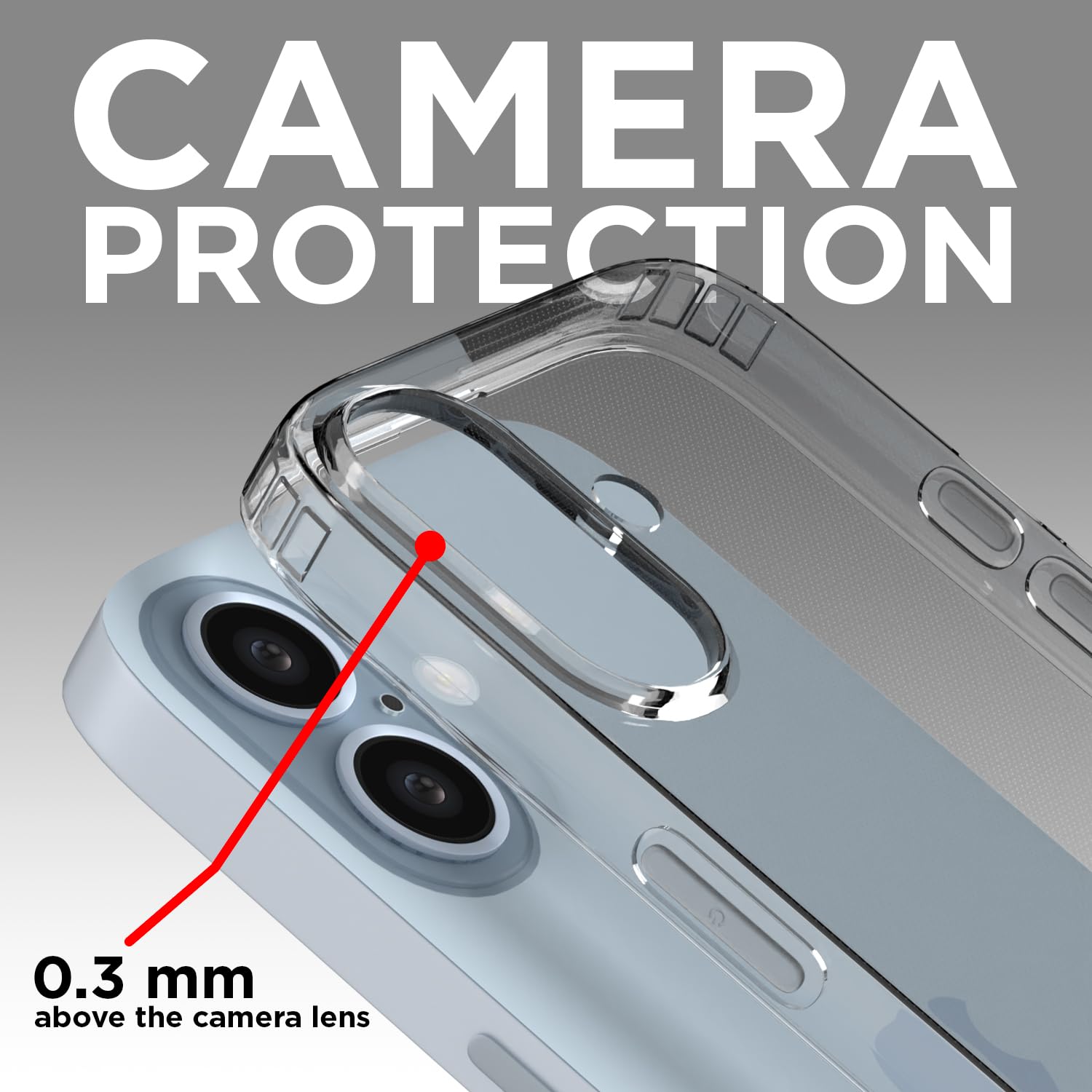 Pikkme iPhone 16 Plus Trans 2 mm Soft TPU Shockproof Back Cover (Transparent)