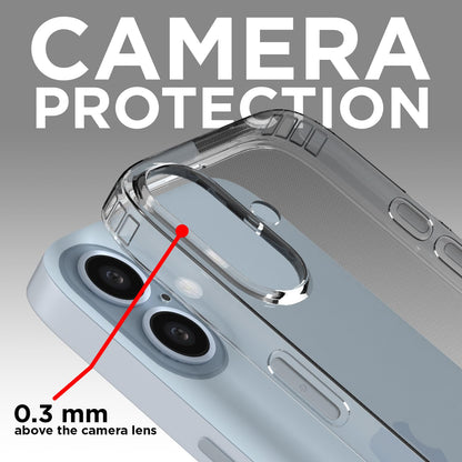 Pikkme iPhone 16 Plus Trans 2 mm Soft TPU Shockproof Back Cover (Transparent)