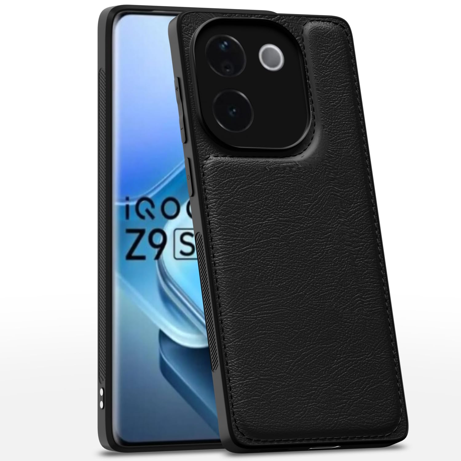 Black phone cover for iQOO Z9s Pro/Vivo T3 Pro 5G – Pikkme