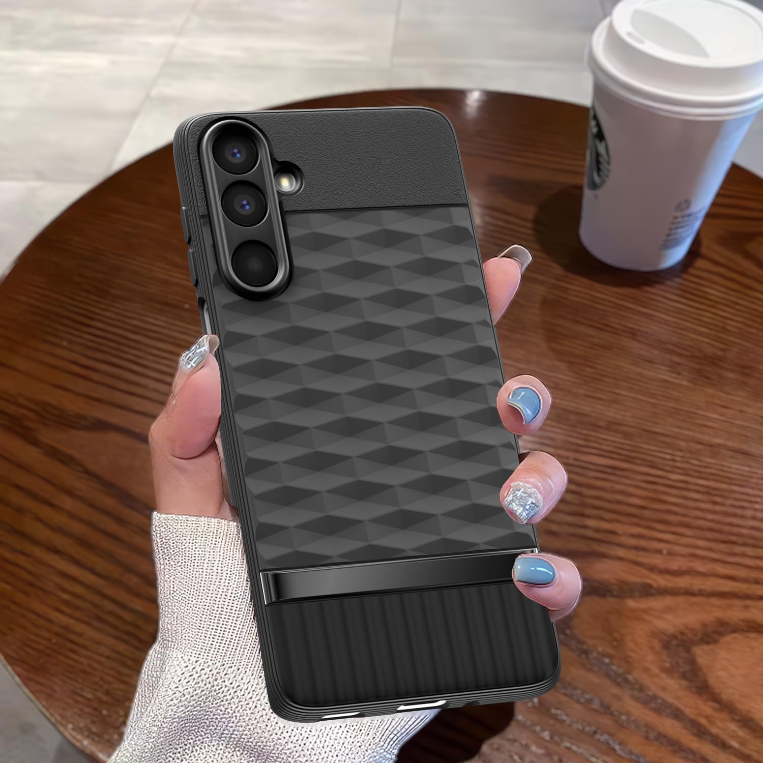 Samsung M36 5G mobile cover in black by Pikkme – photo 7