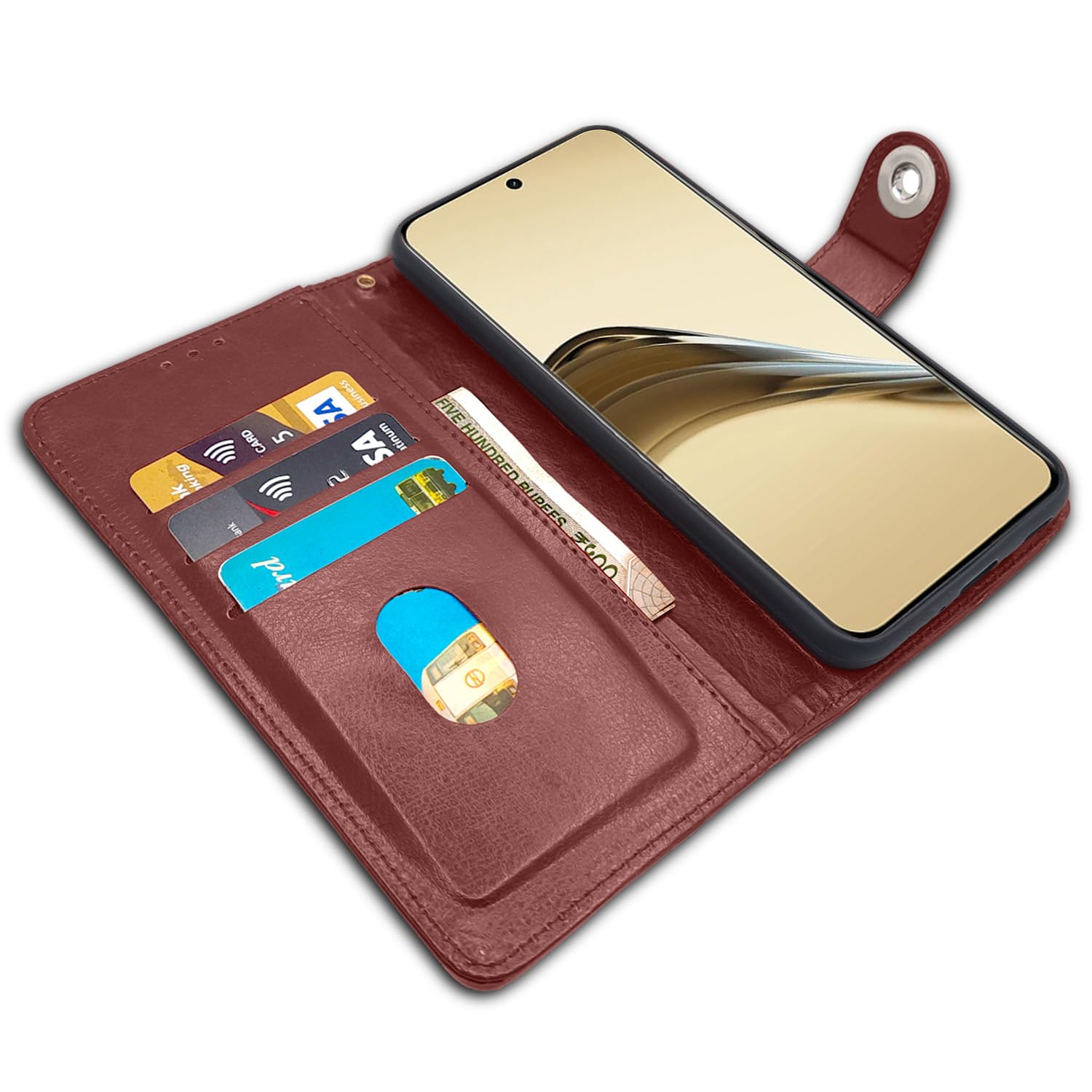 Brown flip case for Realme 13 Pro/13 Pro Plus 5G – Pikkme – photo 3