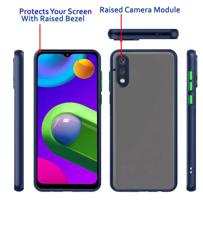 Samsung M02 phone cover in blue by Pikkme – photo 3