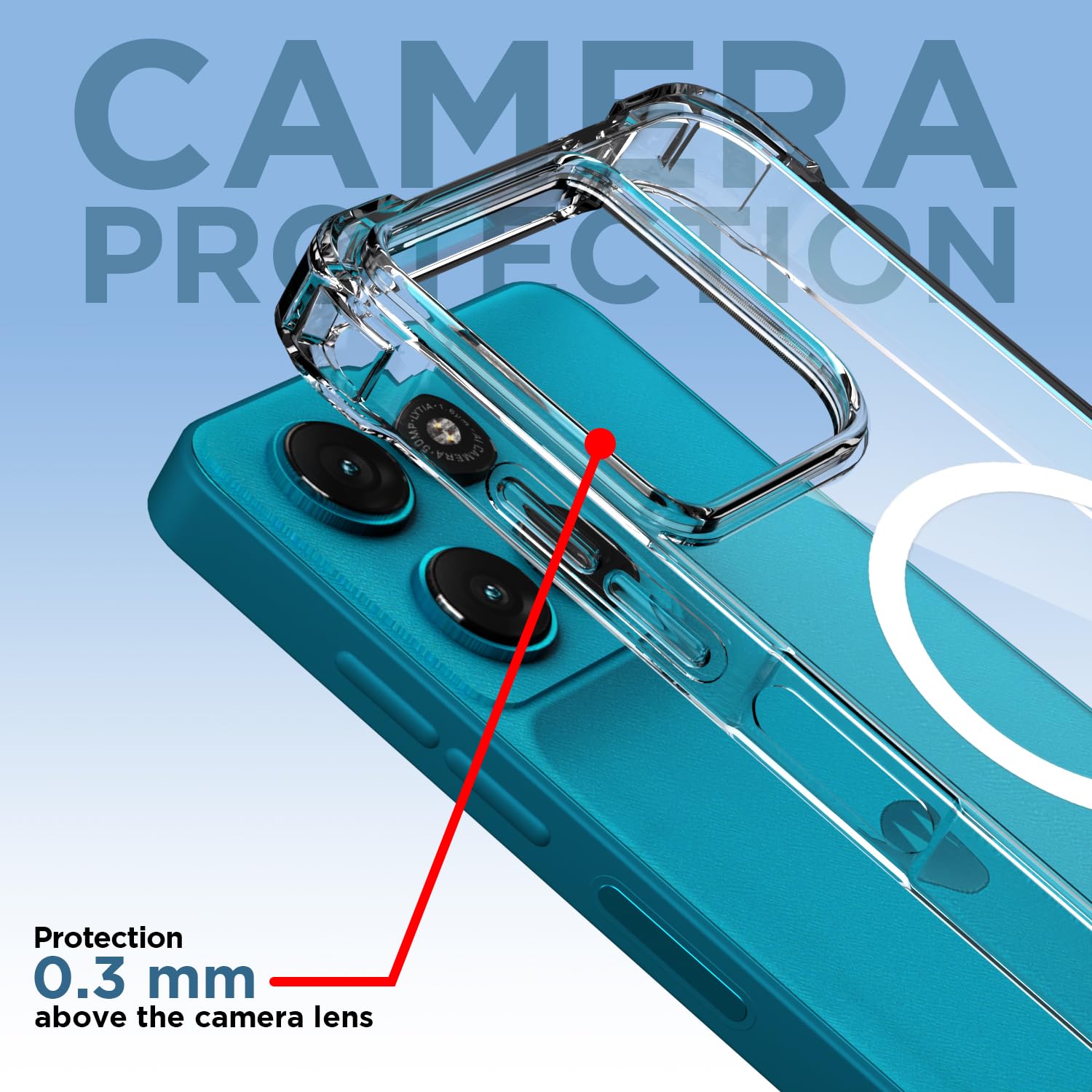 Transparent mag-safe MagSafe mobile cover for Moto g37 Power/g57 Power/g67 Power – Pikkme – photo 5