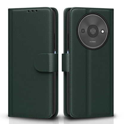 Pikkme green wallet flip cover for Redmi A3 (2024)/A3x/Poco C61