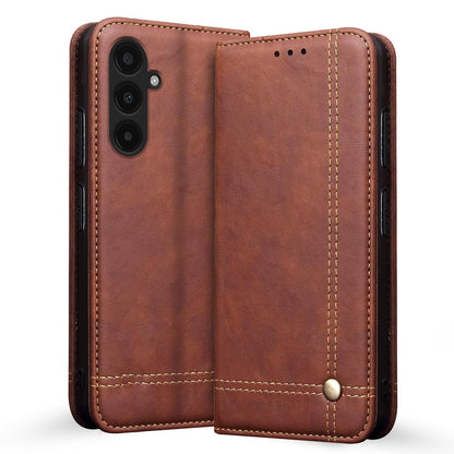 Brown flip cover for Samsung A35 5G – Pikkme