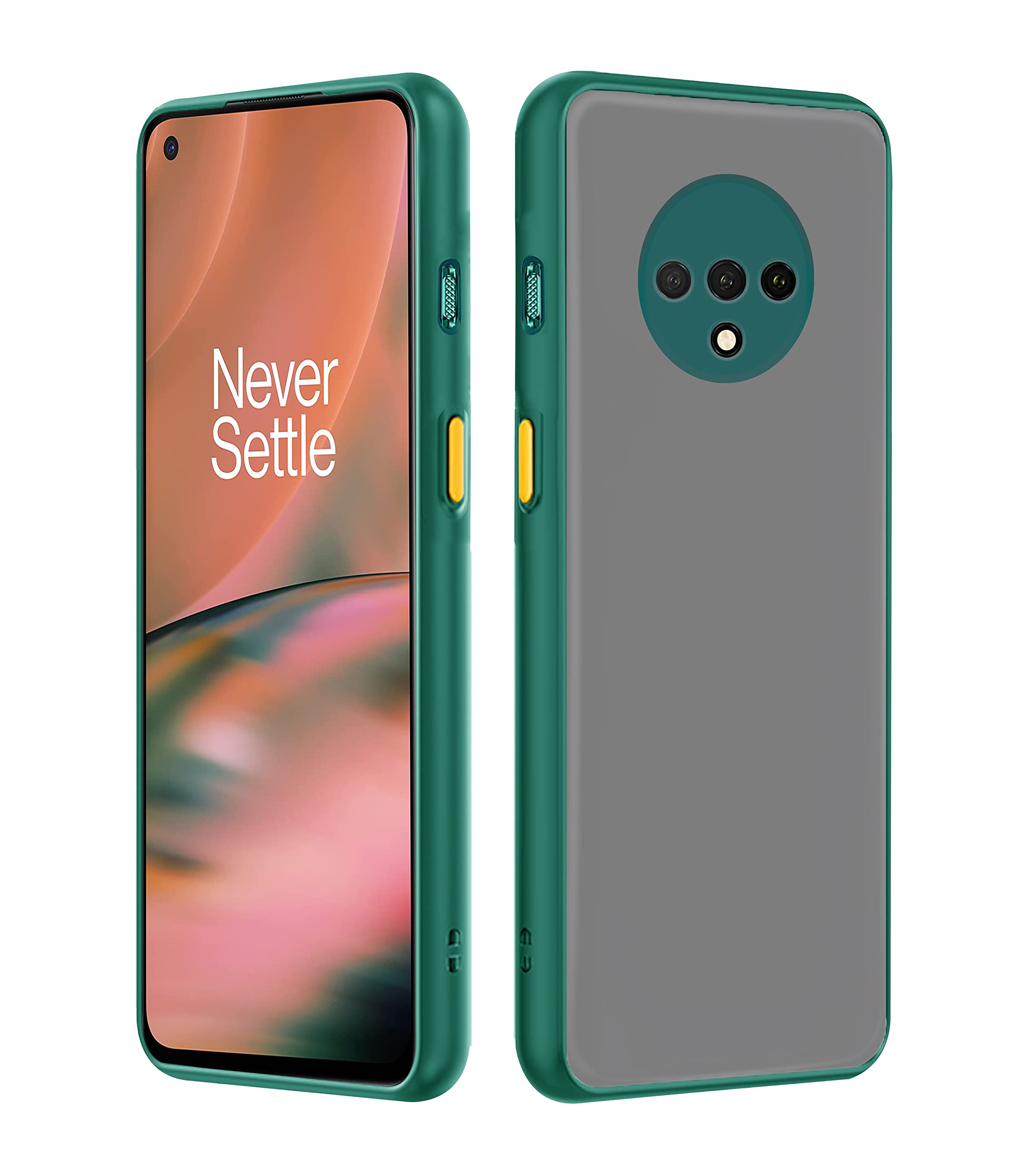 Pikkme OnePlus 7T Hybrid green mobile cover