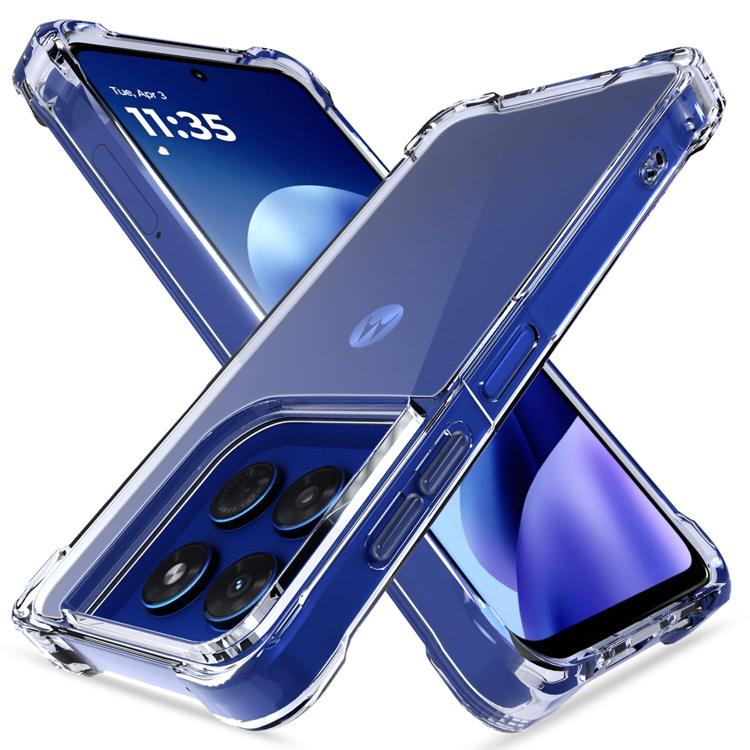 Moto G37 5G PC-TPU phone cover in transparent by Pikkme