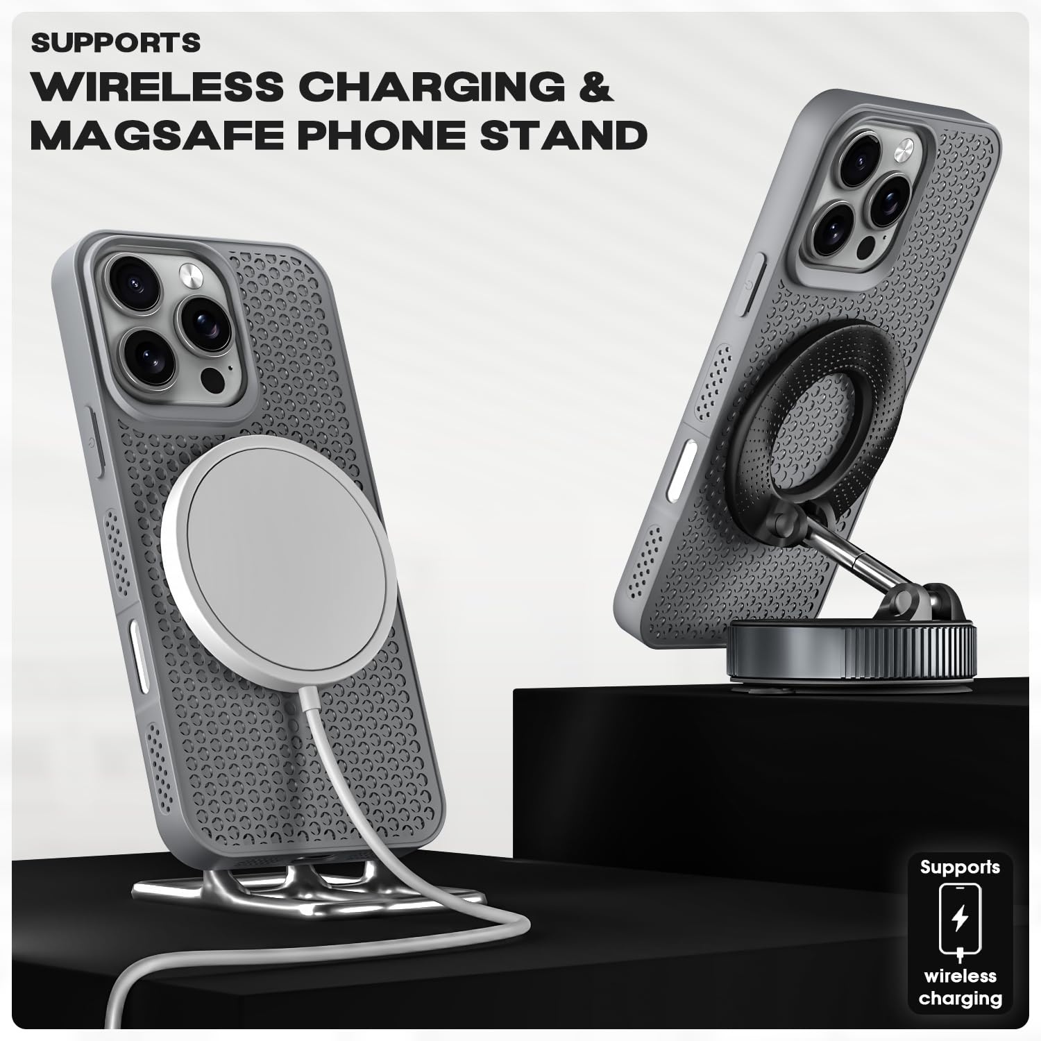 Pikkme grey MagSafe back cover for iPhone 16 Pro – photo 5