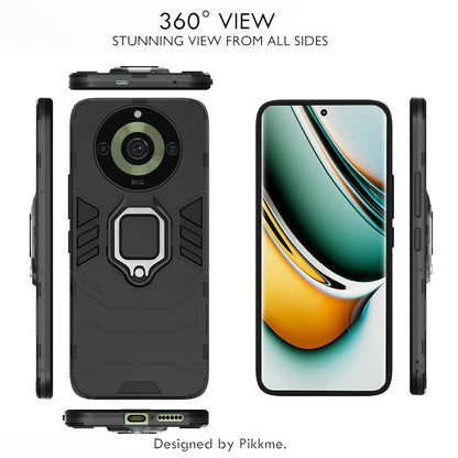 Black Tough Armor back cover for Realme 11 Pro/Pro Plus 5G – Pikkme – photo 3
