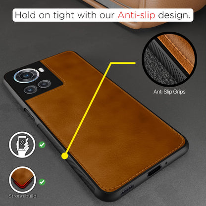 Pikkme OnePlus 10R 5G Leather brown phone cover – photo 5