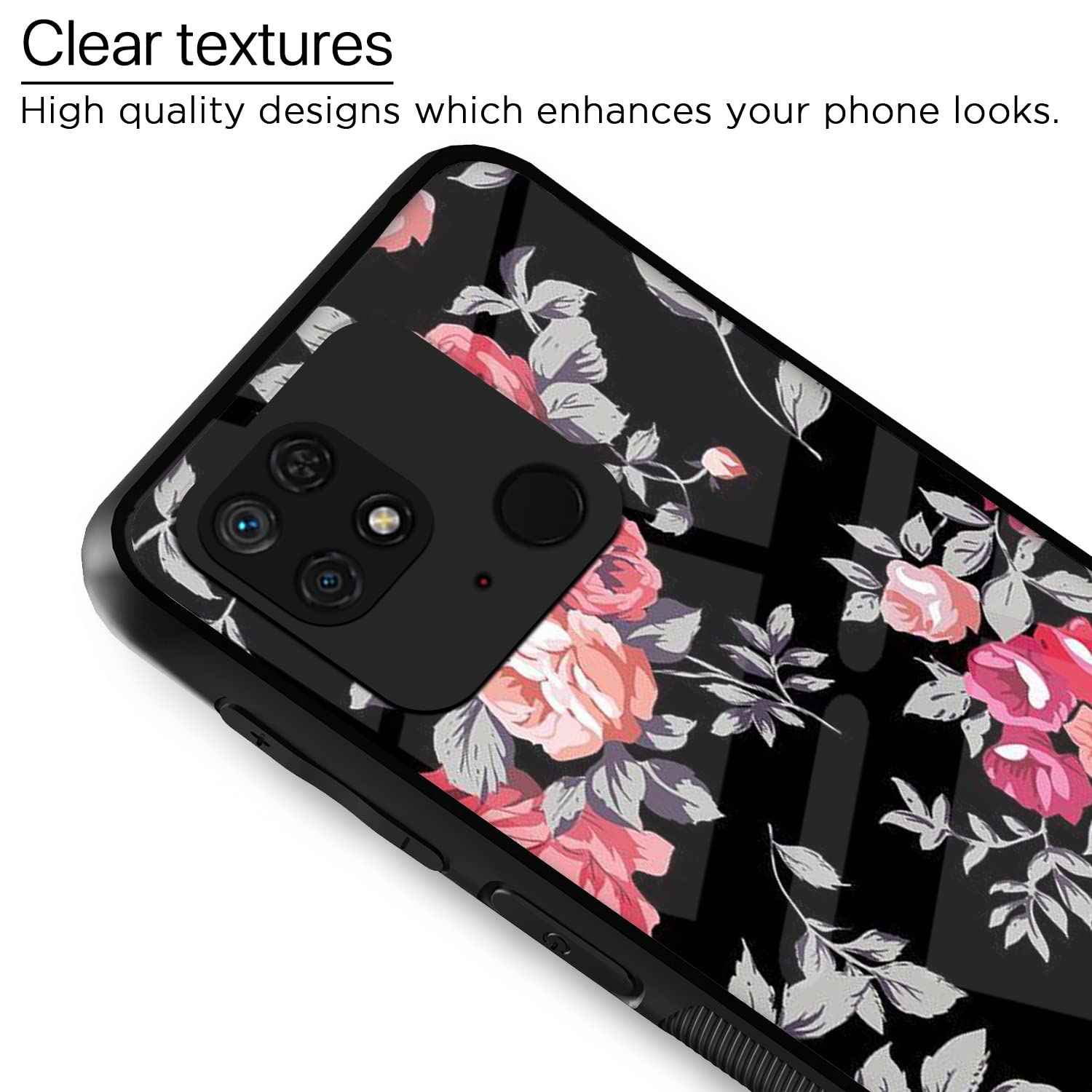 Pikkme Flower mobile back cover for Redmi 10/10 Power – photo 4
