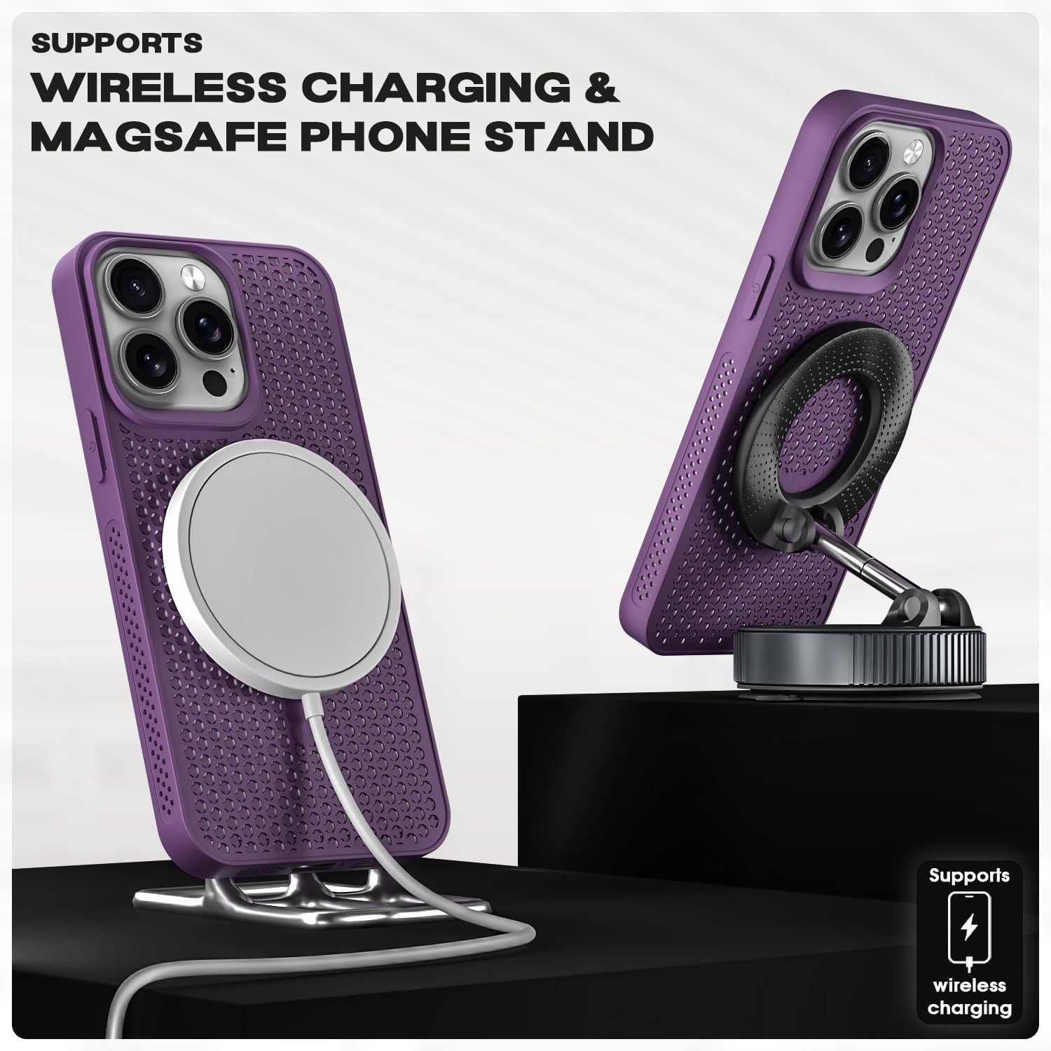 Purple back cover for iPhone 15 Pro – Pikkme – photo 5
