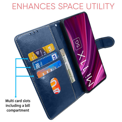 Mi 11x flip cover in blue & brown by Pikkme – photo 3