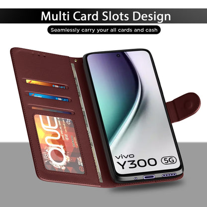 Pikkme brown mobile flip cover for Vivo Y300 5G – photo 5