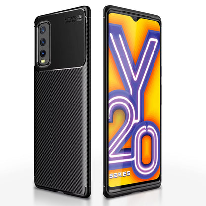 Vivo Y12s/Y20/Y20i/Y20G back cover in black by Pikkme