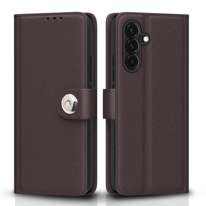 Samsung A56 5G mobile flip cover in coffee by Pikkme