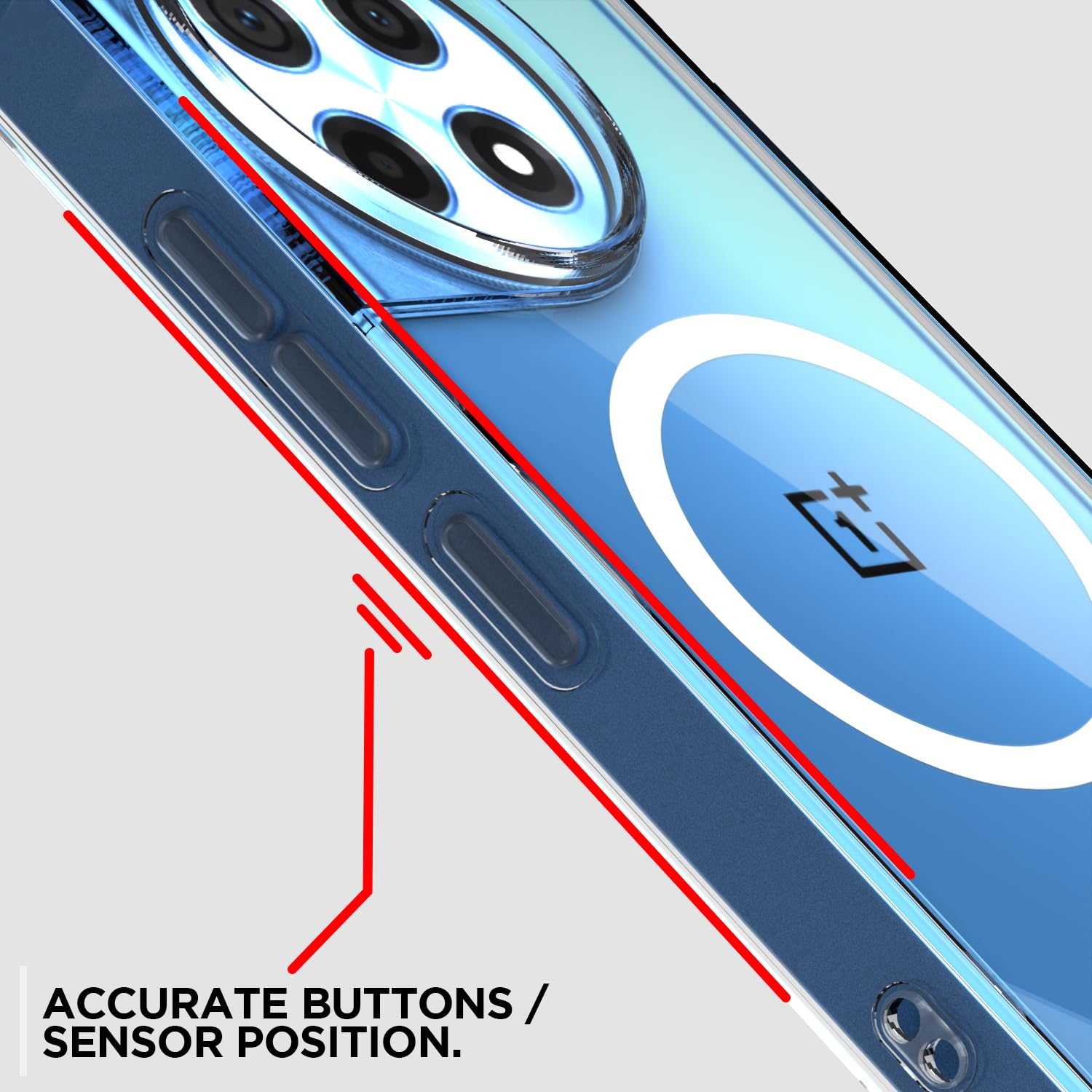 Transparent mag-safe MagSafe mobile cover for OnePlus 12R 5G – Pikkme – photo 6