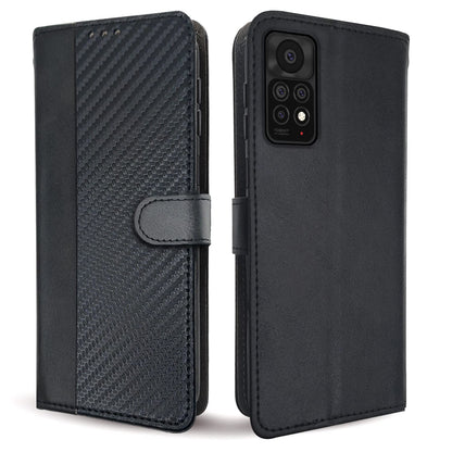 Pikkme black Wallet mobile flip cover for Redmi Note 11 Pro/Note 11 Pro Max