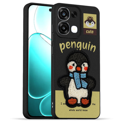 Black Plush Patch back cover for Oppo F31/F33 5G – Pikkme